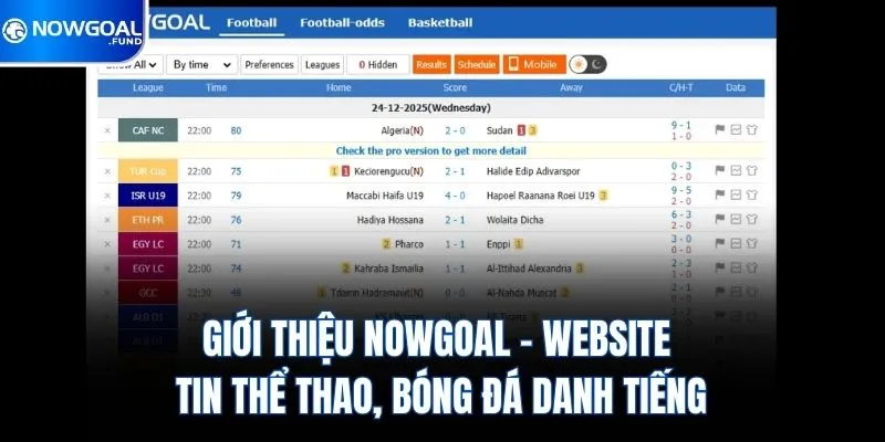 Giới Thiệu Nowgoal 1 Giới thiệu Nowgoal - Website tin thể thao, bóng đá danh tiếng